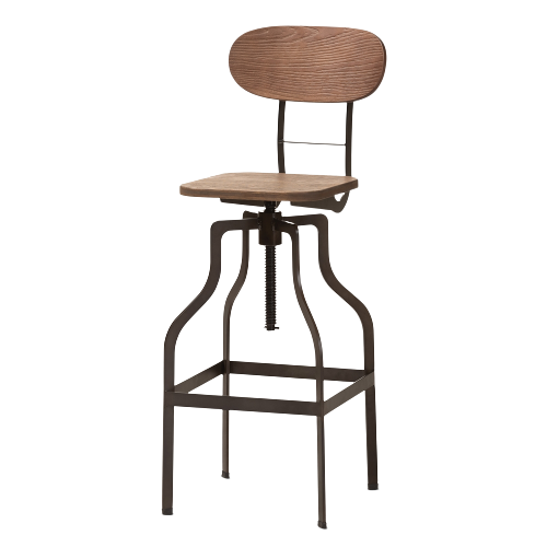 [Item #: IET-14014-Rust-BS] Varek Bar Stool