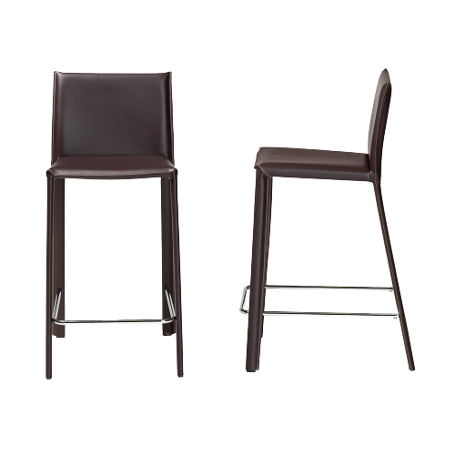 [Item #: IEALC-1822A-65 Brown] Classic Counter Stool