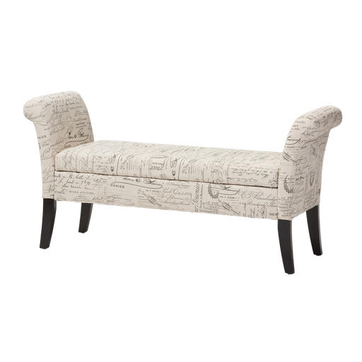 [Item #: IEWS-0819-Beige-L277]  Avignon Storage Bench