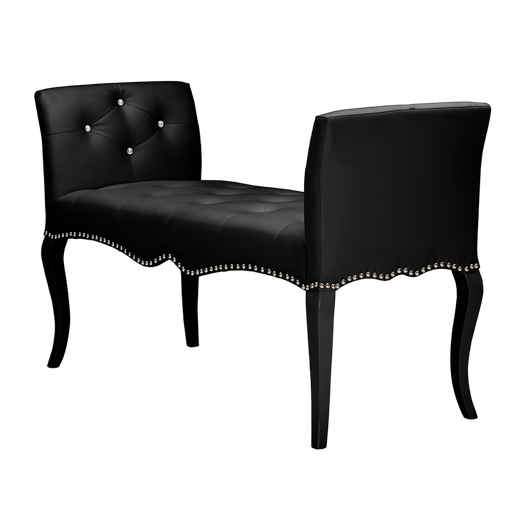 [Item #: IEBBT5197-Bench-Black] Leather Classic Bench
