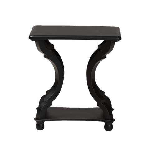 [Item #: BSOJY21A025-Black-Wooden-ET] Cianna End Table