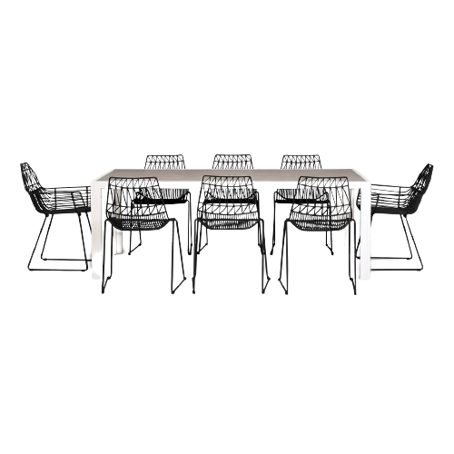 [HL-ACE-9DS-STAWT-MB] Ace 9 Piece Dining Set
