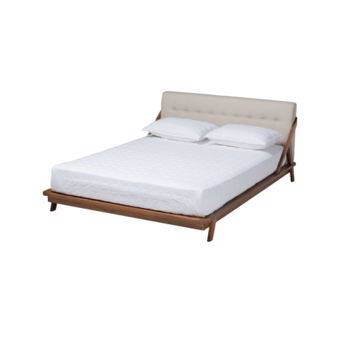 [Item #: BSOBBT6735-Light Beige-King] Sante Modern Bed |  King Size