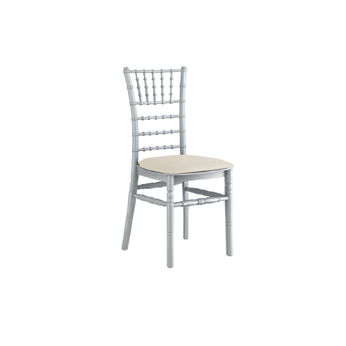[Item #: 164CHIVRSLSL] Silver Resin Chiavari Chair