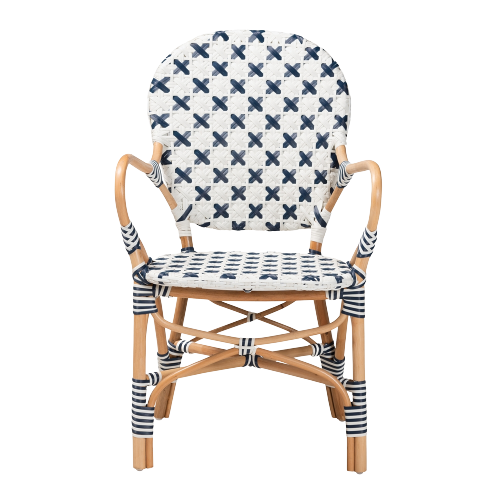 [BSOBC010-W2-Rattan-DC Arm] Bryson Dining Chair